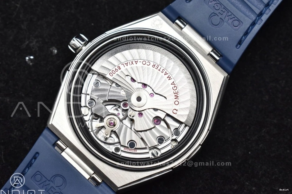 VSF Clone Edition Strap Ceramic Gummy Dial SS Blue Blue A8900 on Blue 1:1 Best Super Constellation 0217